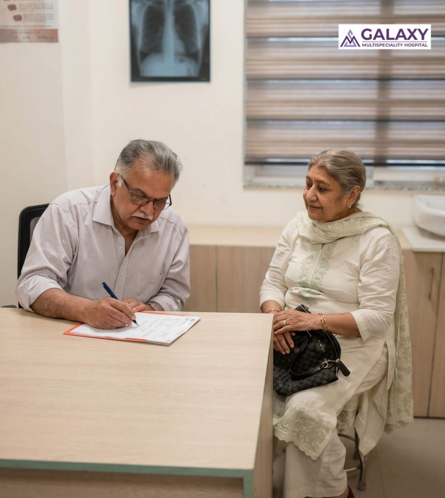 Dr. Raman Kant Aggarwal, Senior Orthopaedic Surgeon and Vice Chairman Musculoskeletal Division at Medanta Gurugram, during special Orthopaedic OPD at MS Galaxy Multispeciality Hospital Dehradun.